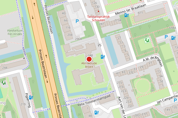 Brandweer-melding op Aart van der Leeuwlaan, Delft op 29 juli, kaart-overzicht