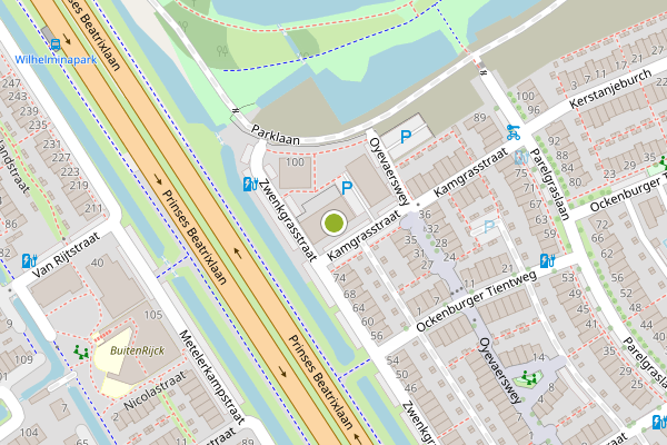 Ambulance-melding op Kamgrasstraat, Rijswijk op 17 mei, kaart-overzicht