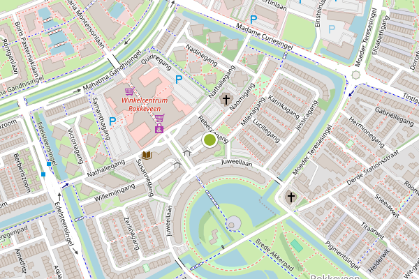 Ambulance-melding op Rebeccagang, Zoetermeer op 29 juli, kaart-overzicht