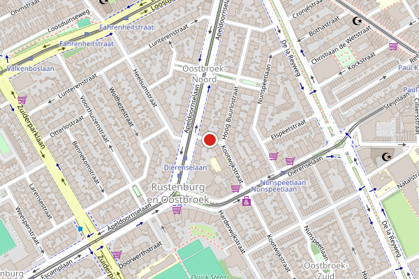 Brandweer-melding op Kootwijkstraat, Den Haag op 29 juli, kaart-overzicht
