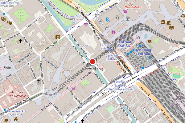 Brandweer-melding op Oranjebuitensingel, Den Haag op 29 juli, kaart-overzicht