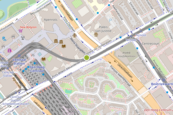 Ambulance-melding op Prins Willem-Alexanderweg, Den Haag op 29 juli, kaart-overzicht