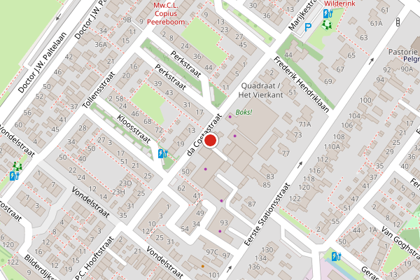 Brandweer-melding op Costastraat, Zoetermeer op 29 juli, kaart-overzicht