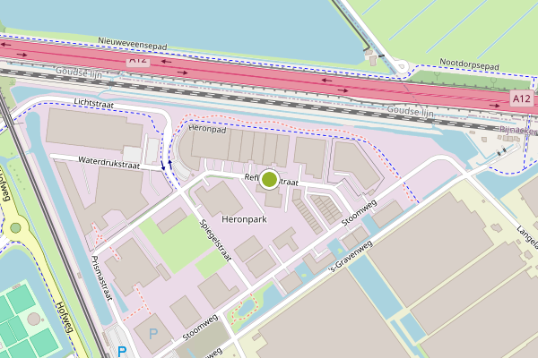 Ambulance-melding op Reflectiestraat, Nootdorp op 18 mei, kaart-overzicht