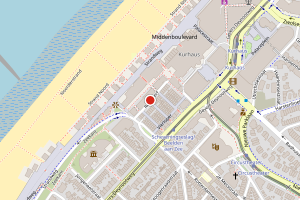 Brandweer-melding op Rederserf, Den Haag op 29 juli, kaart-overzicht