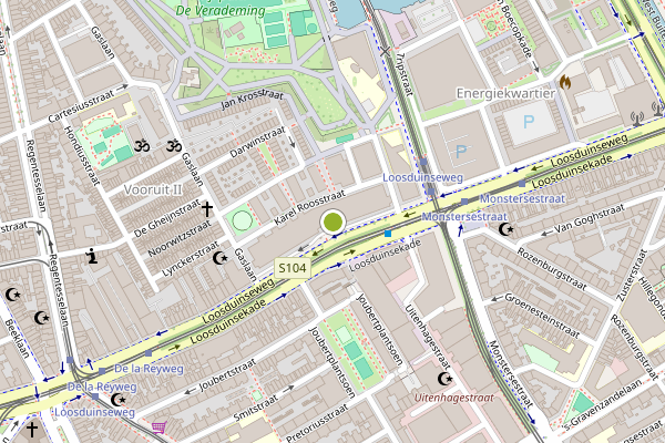 Ambulance-melding op Loosduinseweg, Den Haag op 29 juli, kaart-overzicht