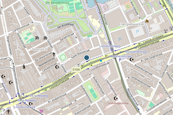 Politie-melding op Loosduinseweg, Den Haag op 29 juli, kaart-overzicht