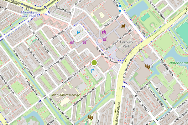 Ambulance-melding op Guido Gezellestraat, Voorburg op 30 juli, kaart-overzicht