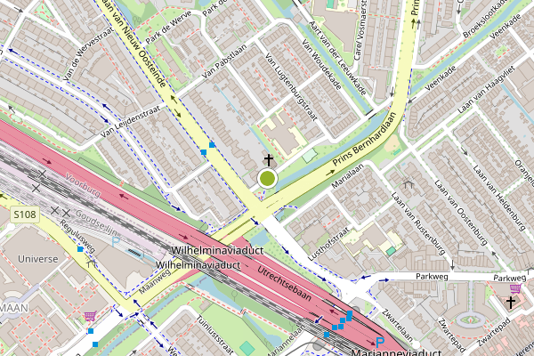 Ambulance-melding op van Horvettestraat, Voorburg op 18 mei, kaart-overzicht