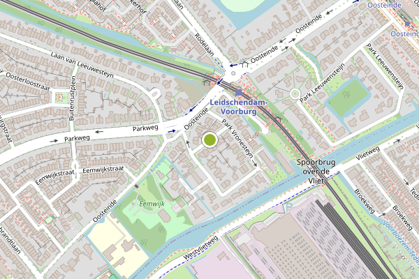 Ambulance-melding op Park Vronesteyn, Voorburg op 18 mei, kaart-overzicht