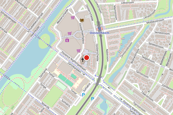Brandweer-melding op Oosterheemplein, Zoetermeer op 18 mei, kaart-overzicht