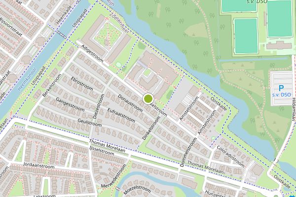 Ambulance-melding op Amazonestroom, Zoetermeer op 18 mei, kaart-overzicht