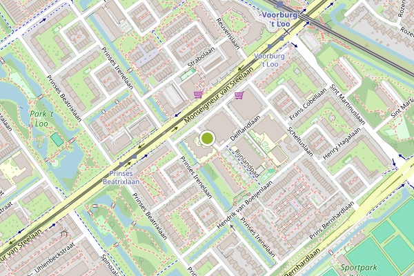 Ambulance-melding op Albertus de Oudelaan, Voorburg op 18 mei, kaart-overzicht