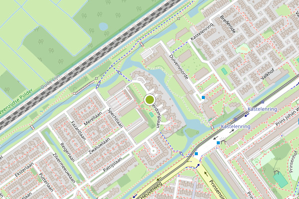 Ambulance-melding op Roerdomplaan, Leidschendam op 30 juli, kaart-overzicht