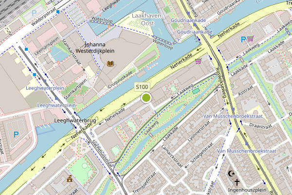 Ambulance-melding op 1e Laakdwarsweg, Den Haag op 30 juli, kaart-overzicht