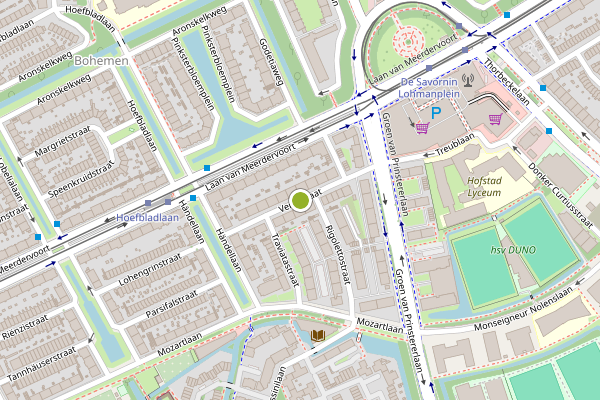 Ambulance-melding op Verdistraat, Den Haag op 30 juli, kaart-overzicht
