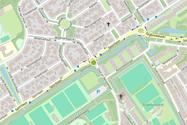 Ambulance-melding op Daal en Bergselaan, Den Haag op 18 mei, kaart-overzicht