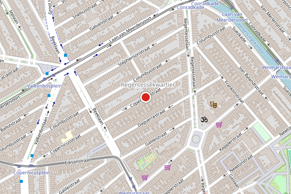 Brandweer-melding op Copernicusstraat, Den Haag op 30 juli, kaart-overzicht