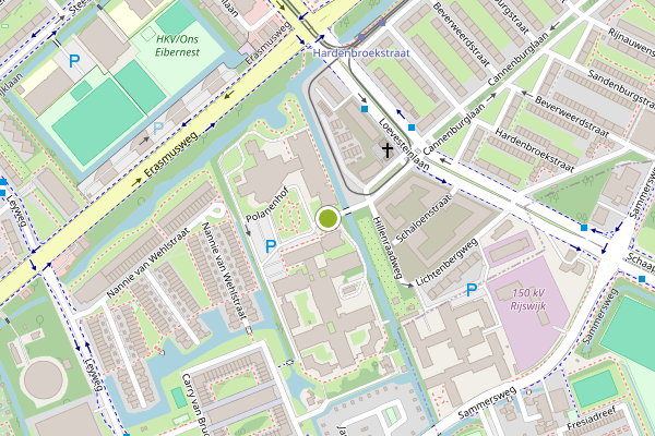 Ambulance-melding op Polanenhof, Den Haag op 30 juli, kaart-overzicht