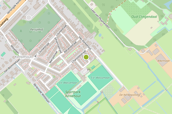 Ambulance-melding op Dokter van Praagstraat, Wassenaar op 30 juli, kaart-overzicht