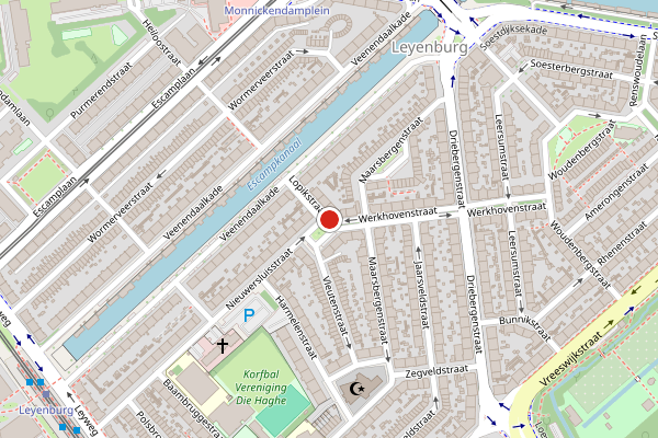 Brandweer-melding op Lopikplein, Den Haag op 30 juli, kaart-overzicht