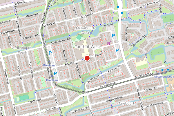 Brandweer-melding op Bikolaan, Delft op 30 juli, kaart-overzicht