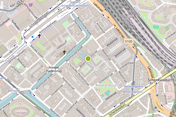 Ambulance-melding op Willem Silviusstraat, Den Haag op 30 juli, kaart-overzicht