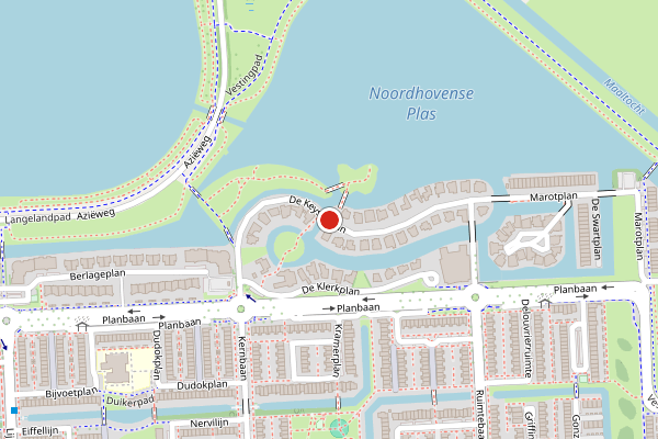 Brandweer-melding op De Keyserplan, Zoetermeer op 30 juli, kaart-overzicht