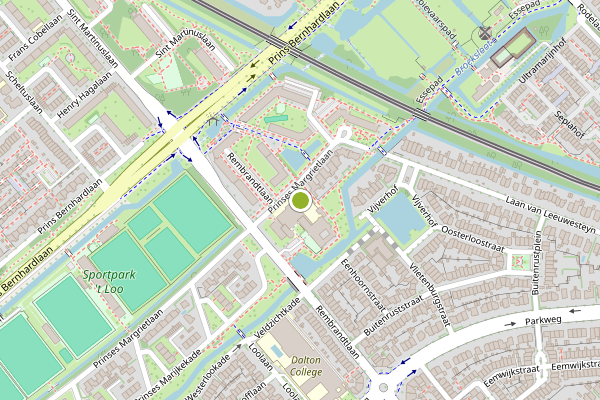 Ambulance-melding op Prinses Margrietlaan, Voorburg op 30 juli, kaart-overzicht