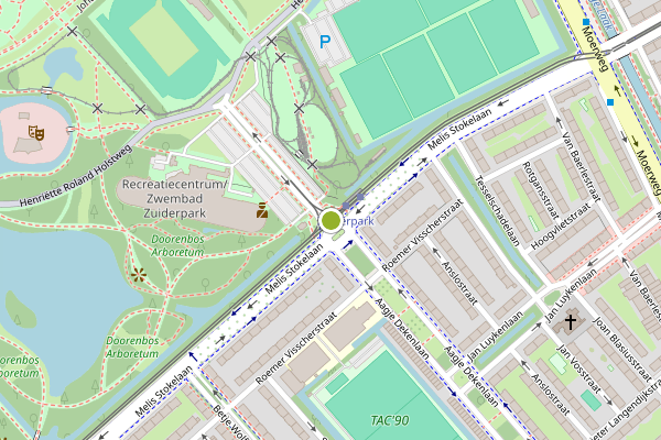 Ambulance-melding op Mr. P. Droogleever Fortuynweg, Den Haag op 30 juli, kaart-overzicht