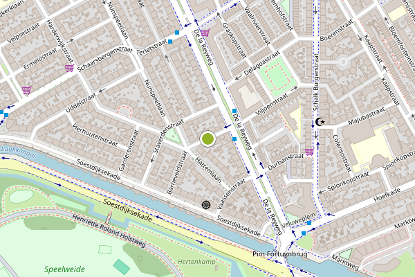 Ambulance-melding op Barneveldstraat, Den Haag op 30 juli, kaart-overzicht