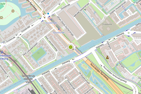 Ambulance-melding op Pieter Postplaats, Voorburg op 30 juli, kaart-overzicht