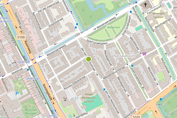 Ambulance-melding op Jan van Nassaustraat, Den Haag op 30 juli, kaart-overzicht