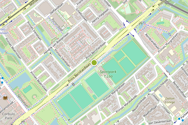 Ambulance-melding op Prins Bernhardlaan, Voorburg op 30 juli, kaart-overzicht