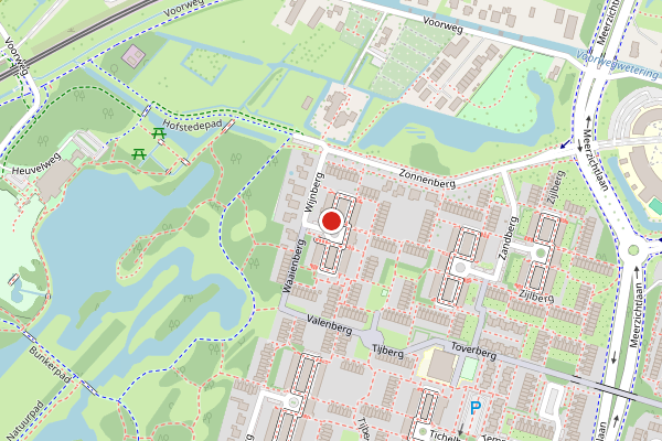 Brandweer-melding op Wijnberg, Zoetermeer op 30 juli, kaart-overzicht