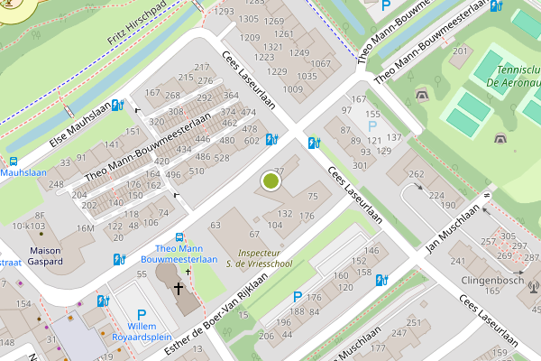 Ambulance-melding op Theo Mann-Bouwmeesterlaan, Den Haag op 30 juli, kaart-overzicht