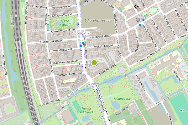 Ambulance-melding op Max Havelaarstraat, Den Haag op 30 juli, kaart-overzicht