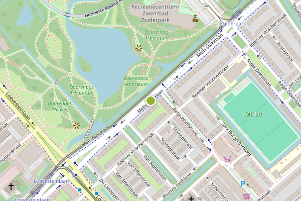 Ambulance-melding op Melis Stokelaan, Den Haag op 30 juli, kaart-overzicht
