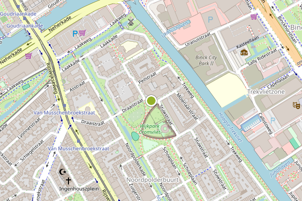 Ambulance-melding op Cromvlietplein, Den Haag op 30 juli, kaart-overzicht