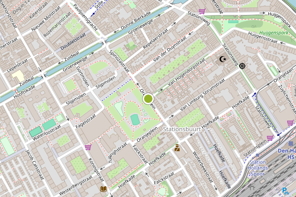 Ambulance-melding op Oranjeplein, Den Haag op 31 juli, kaart-overzicht