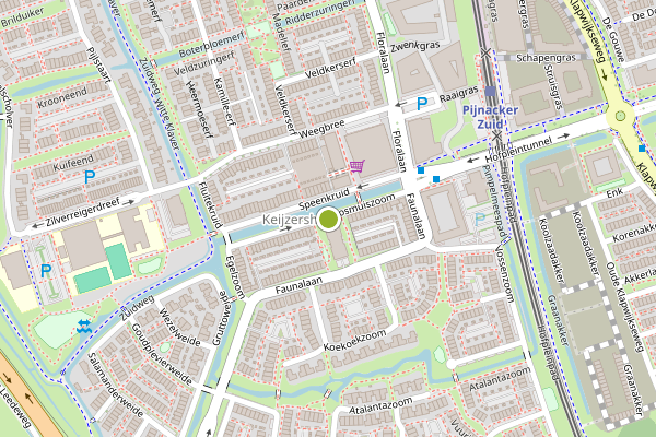 Ambulance-melding op Bosmuishof, Pijnacker op 31 juli, kaart-overzicht