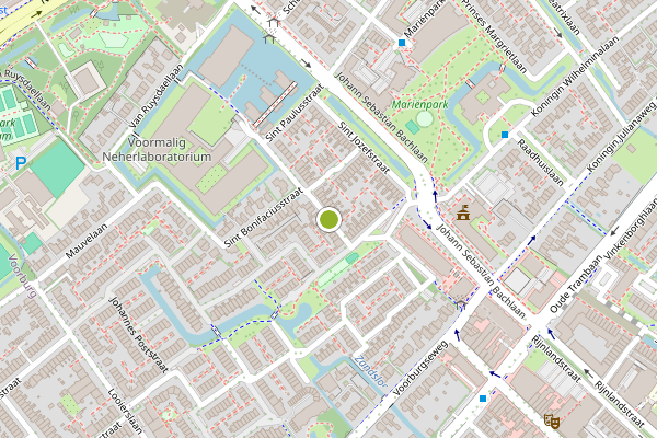 Ambulance-melding op Sint Willibrordusstraat, Leidschendam op 18 mei, kaart-overzicht
