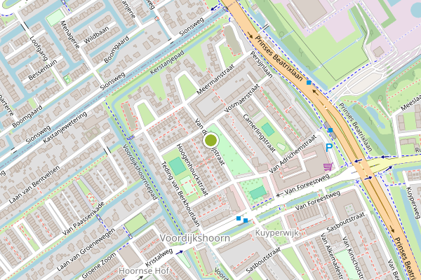Ambulance-melding op Van der Lelijstraat, Delft op 18 mei, kaart-overzicht