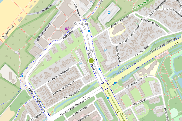 Ambulance-melding op Kijkduinsestraat, Den Haag op 18 mei, kaart-overzicht