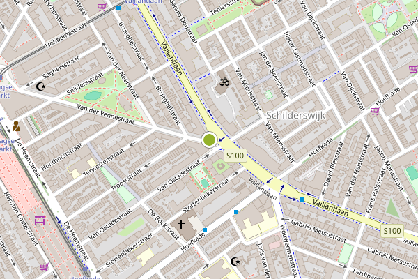 Ambulance-melding op Van der Vennestraat, Den Haag op 18 mei, kaart-overzicht