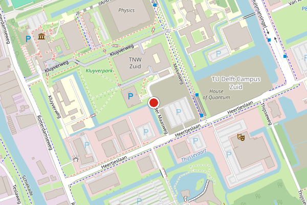 Brandweer-melding op Van der Maasweg, Delft op 31 juli, kaart-overzicht