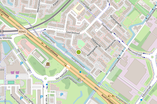 Ambulance-melding op Pruimengaarde, Zoetermeer op 31 juli, kaart-overzicht