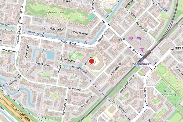 Brandweer-melding op Forelsloot, Zoetermeer op 31 juli, kaart-overzicht