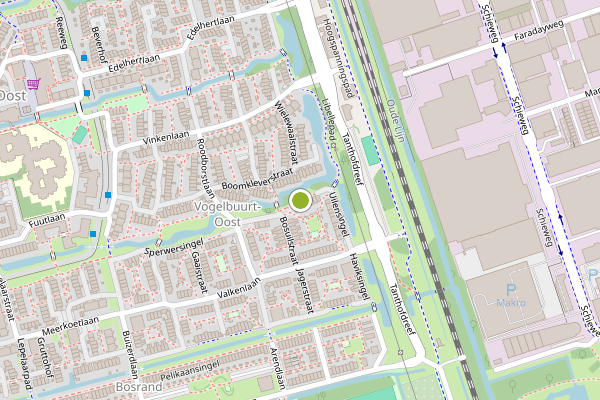 Ambulance-melding op Uilensingel, Delft op 31 juli, kaart-overzicht