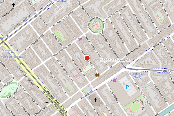 Brandweer-melding op Van Brakelstraat, Den Haag op 31 juli, kaart-overzicht